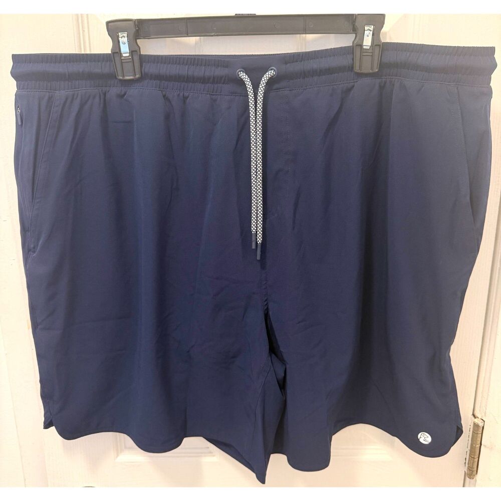 Rhoback The Dunks Lined Athletic Shorts Grit 7" Mens XXL NWT Navy Blue